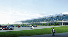 An airport terminal of Henam Zhengzhou Airport
